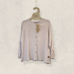 camisa de muselina beige mujer algodón orgánico