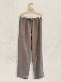 Pantalón lino hombre gris