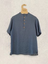 Camisa Joan lino azul